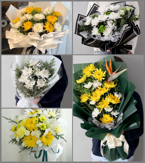 江西鹰潭贵溪市花园街道白事花束代送